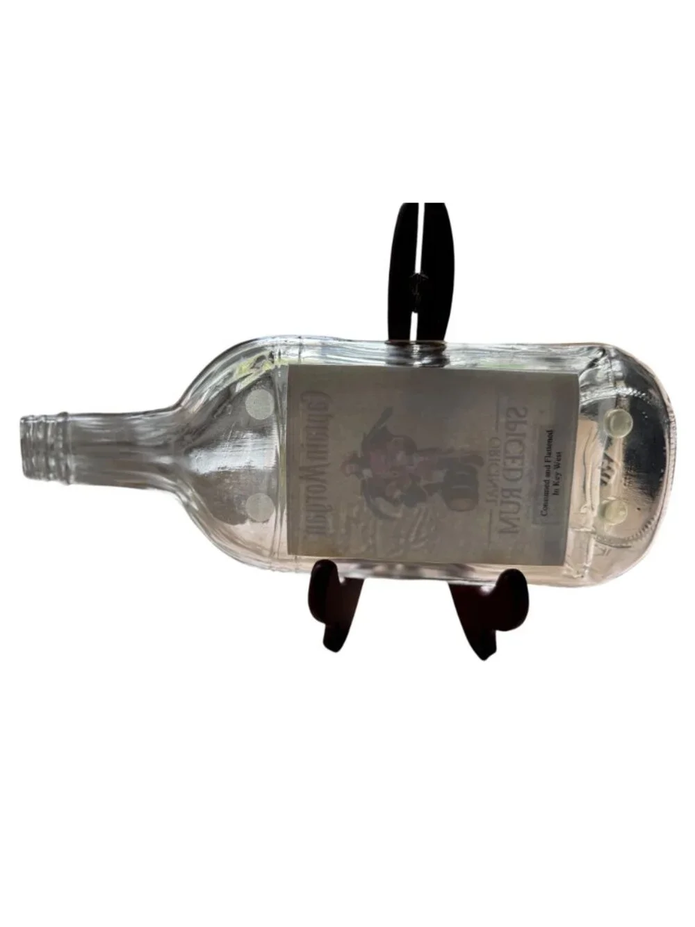 Flattened Captain Morgan Rum Bottle Spoon Rest ? Key West Souvenir Unique Fun